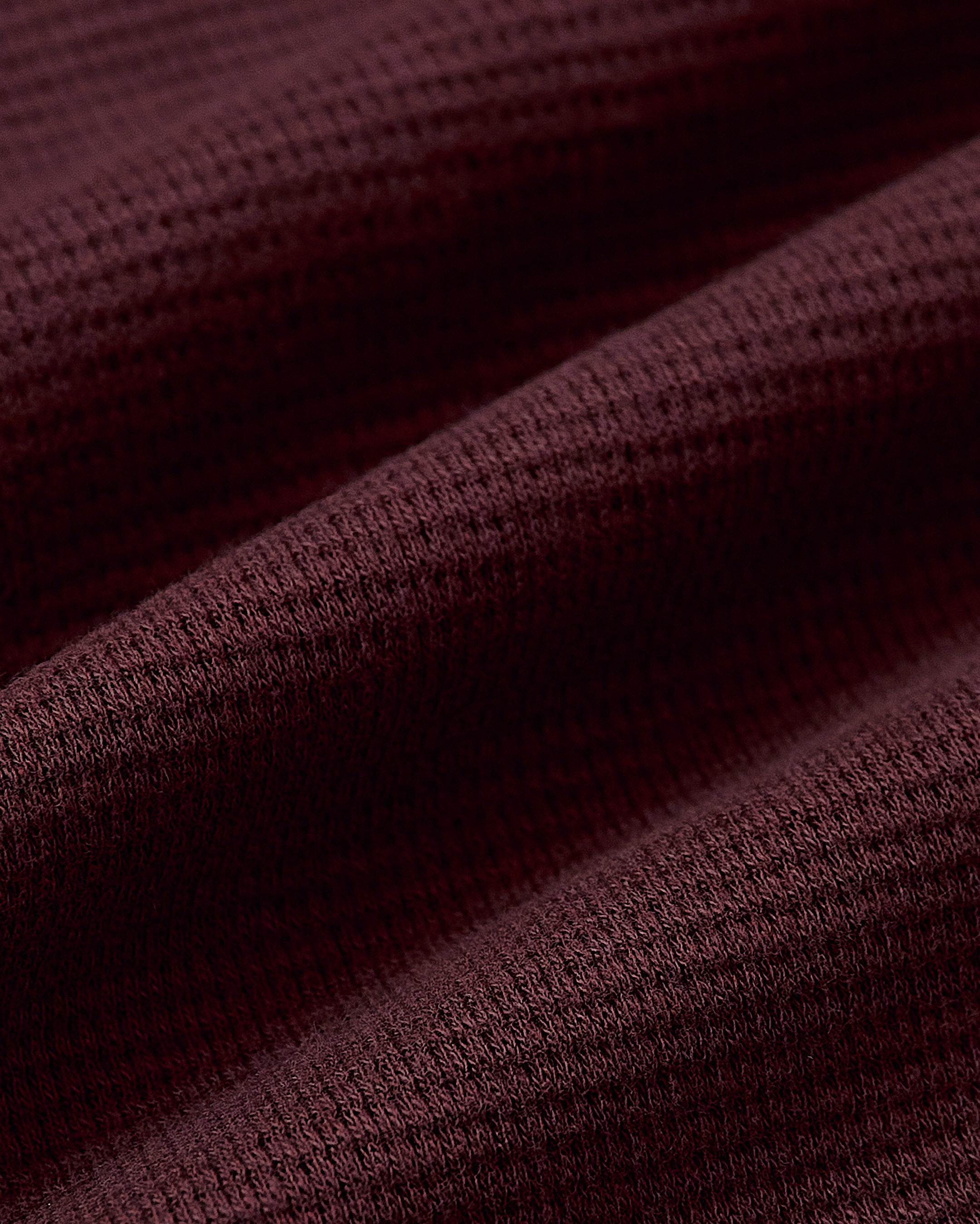 Mahogany Long Sleeve Waffle Henley