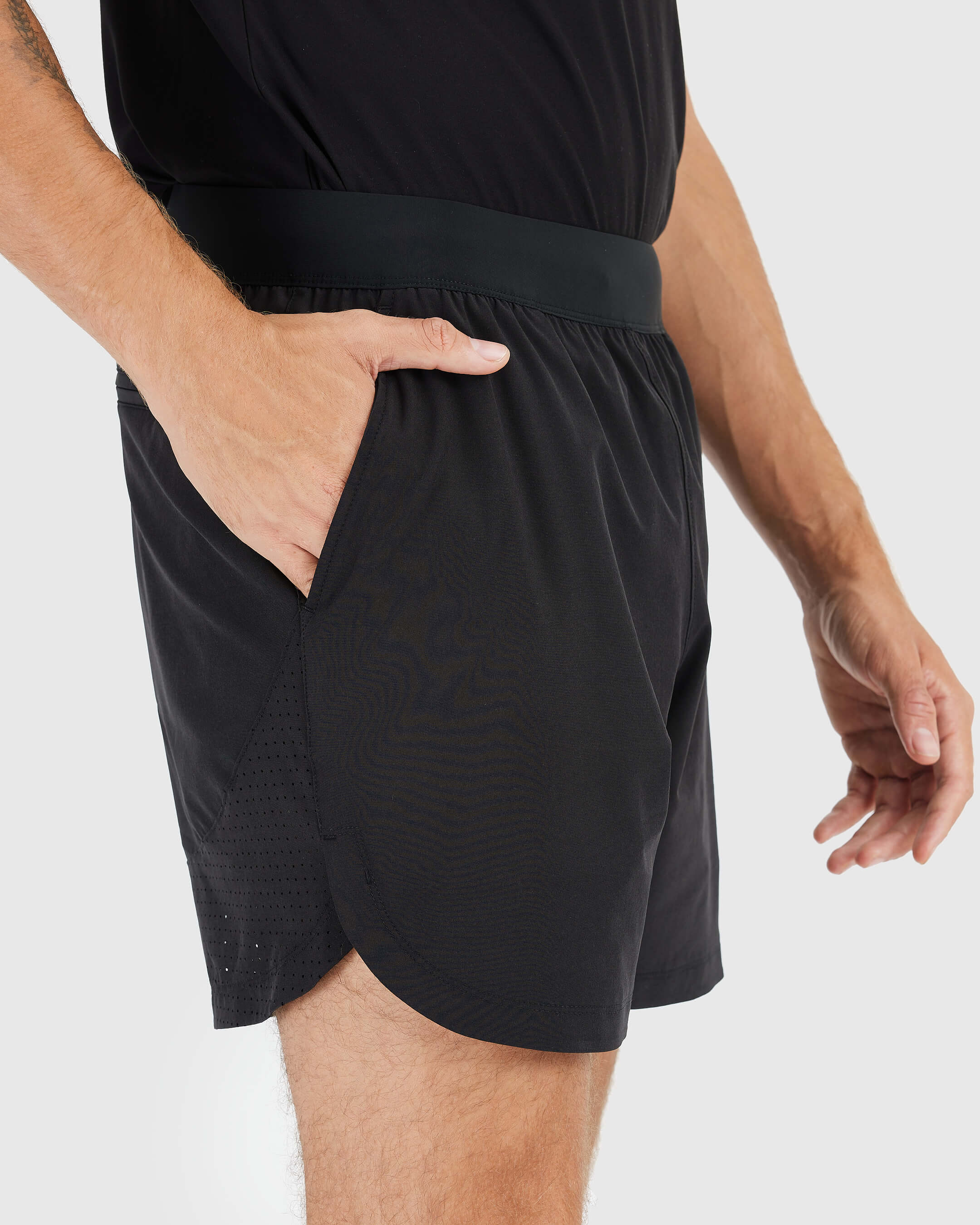 7” Black Active Training Short